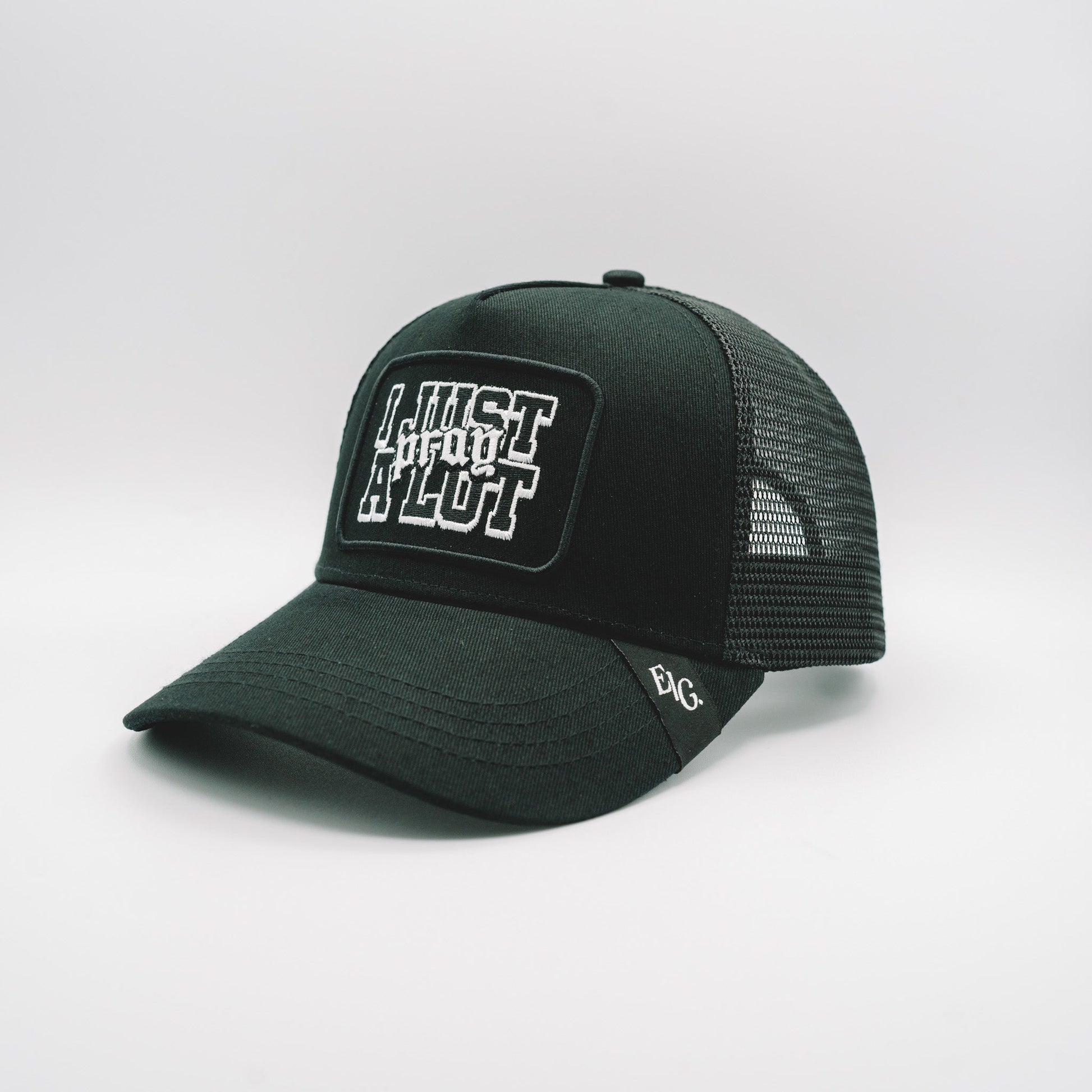 Pray A Lot. Patch Trucker // Black Hats Established In God 