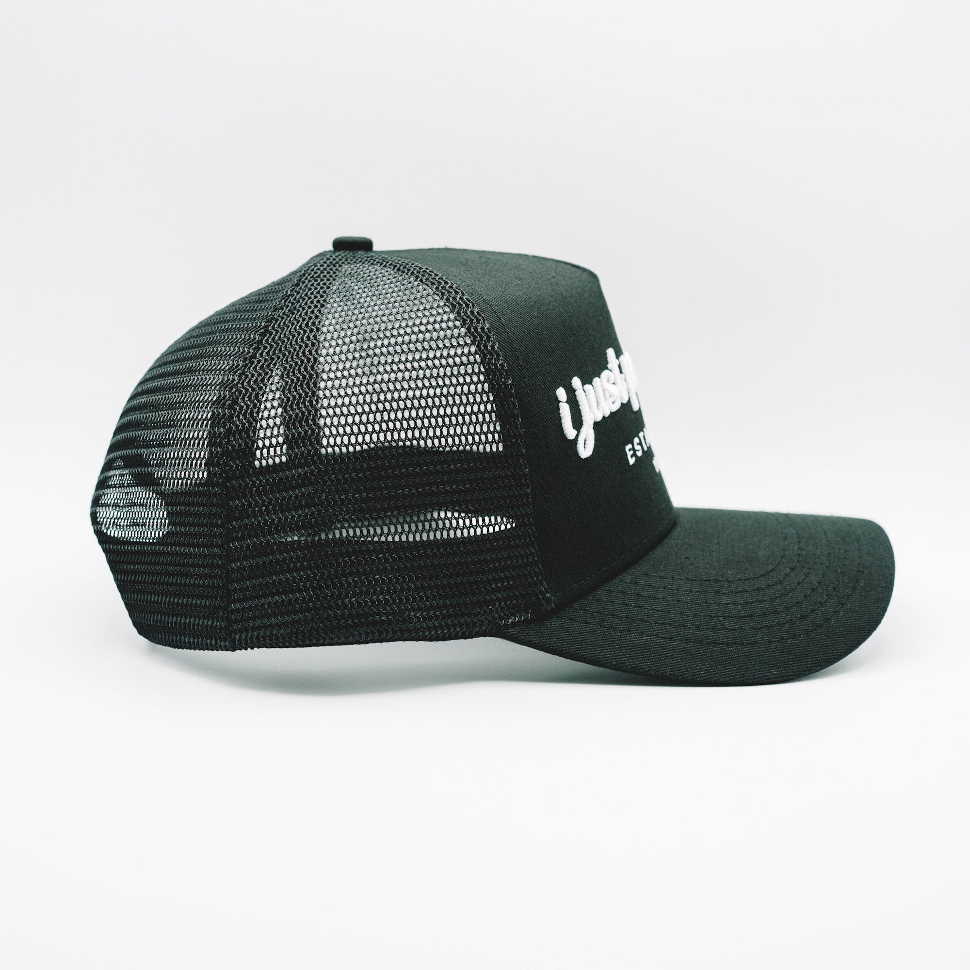 Pray A Lot. Signature Trucker // Black & White Hats Established In God