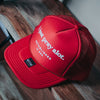 Pray Alot. Trucker Hat - Cherry Red Hats Established In God
