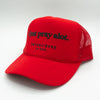 Pray Alot. Trucker "BLK Edition" Hats Established In God 