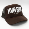 Heaven Bound HB Trucker Hats Established In God Brown
