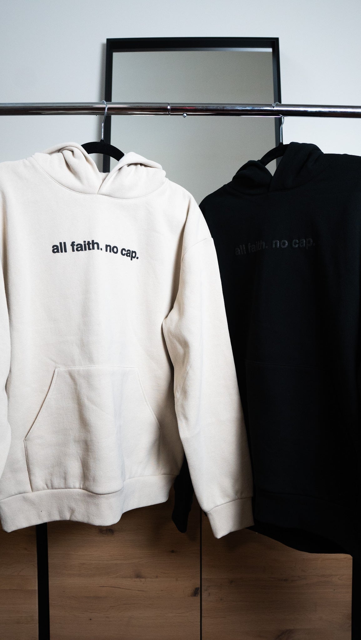 ALL FAITH. NO CAP. Premium Hoodie Hoodies Established In God 