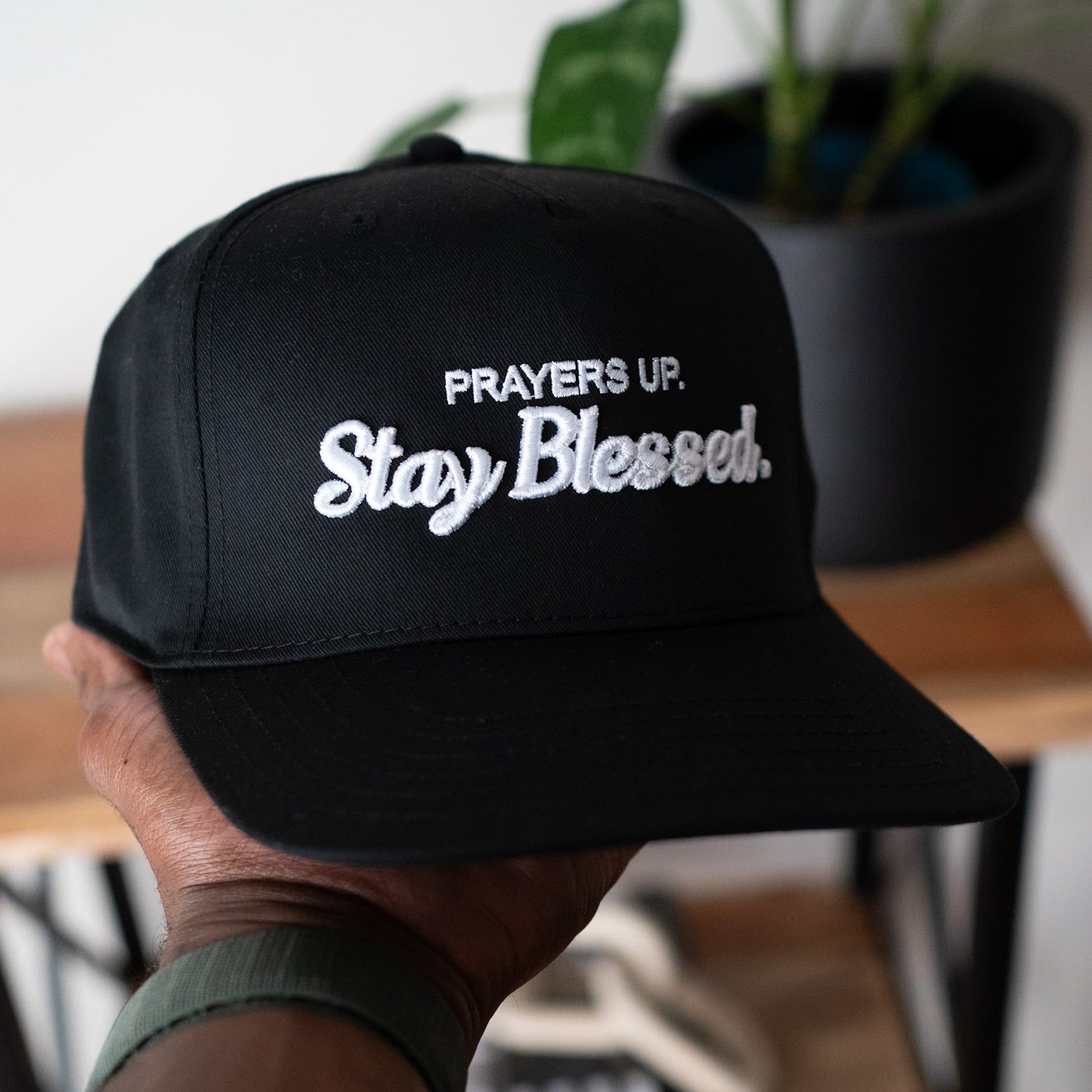 Stay Blessed. Snapback // Black Hats Established In God 