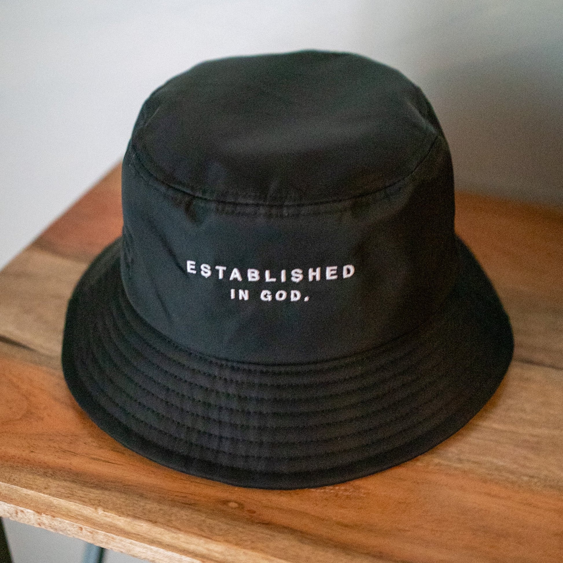 The EIG Classic Bucket Hat // Black Hats Established In God 