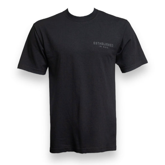 Established In God. Essentials Tee T-Shirts Established In God Small Black 