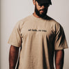 ALL FAITH. NO CAP. Crew Neck Tee - Wheat T-Shirts Established In God